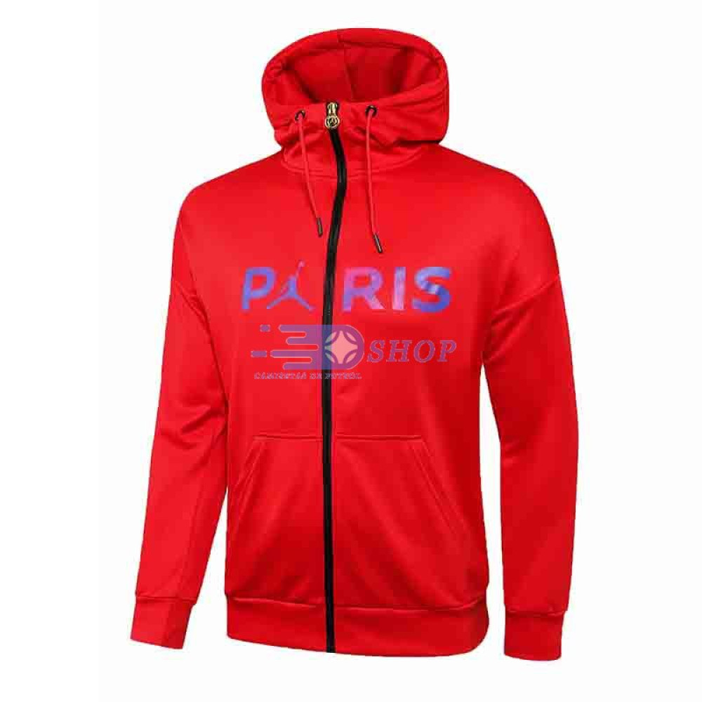 Chaqueta PSG 2021/2022 Con Capucha Rojo