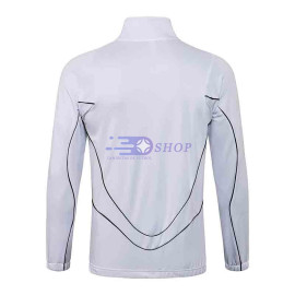 Chaqueta PSG 2021/2022 Jordan Cuello Alto Blanco Marca Púrpura