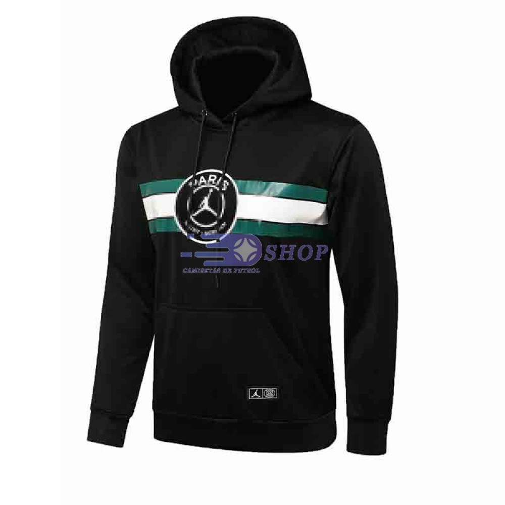Sudadera PSG 2021/2022 Jordan Con Capucha Negro/Verde/Blanco