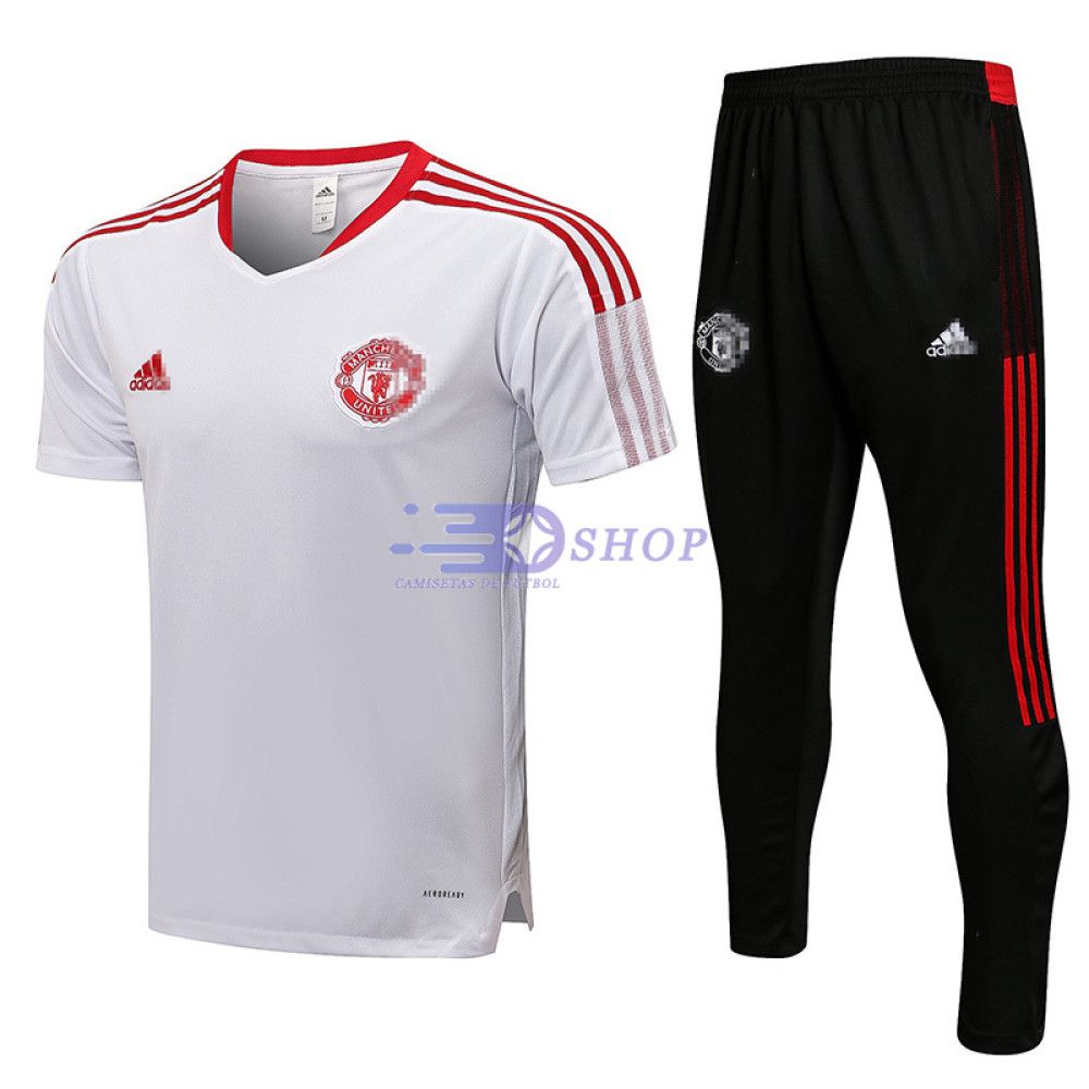 Camiseta de Entrenamiento Manchester United 2021/2022 Kit Blanco