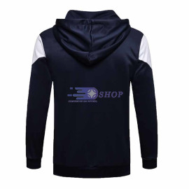 Chaqueta Manchester City 2021/2022 Con Capucha Azul Marino