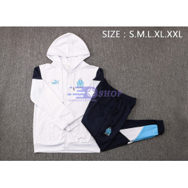 Chaqueta Olympique Marsella 2021/2022 Con Capucha Blanco