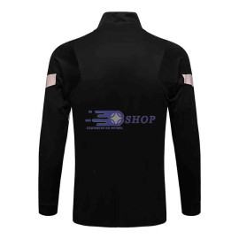 Chaqueta PSG 2021/2022 Cuello Alto Negro Marca Blanco