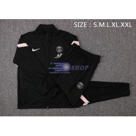 Chaqueta PSG 2021/2022 Cuello Alto Negro Marca Blanco
