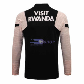 Sudadera de Entrenamiento PSG 2021/2022 Negro Manga Rosa