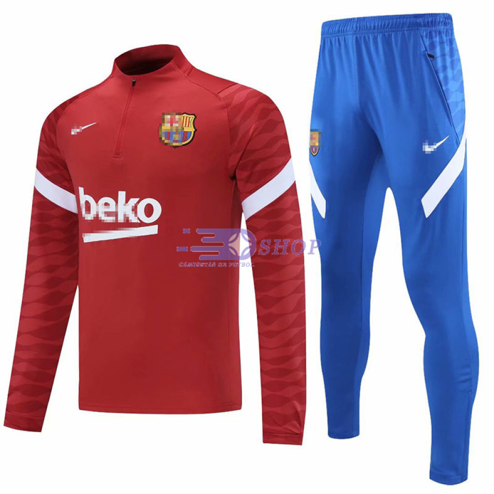 Sudadera De Entrenamiento Barcelona 2021/2022 Kit Rojo