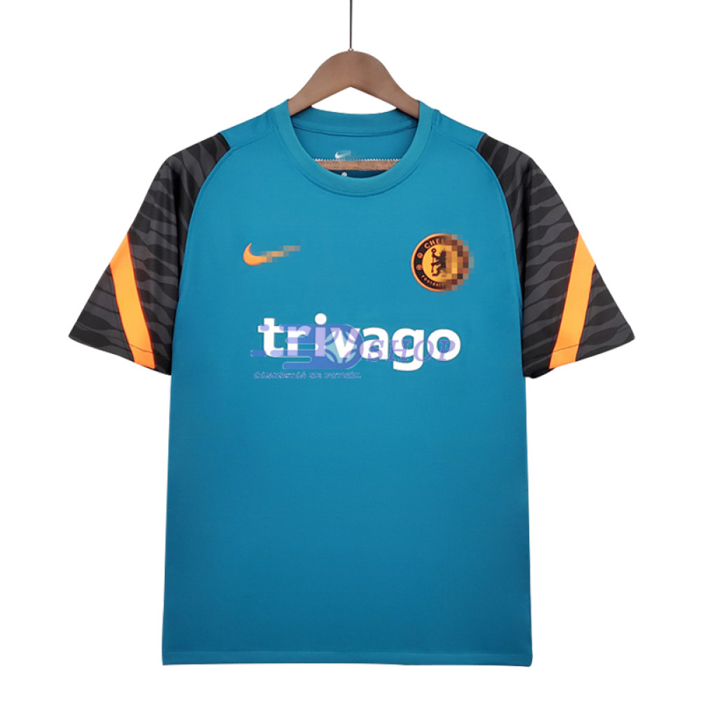 Camiseta de Entrenamiento Chelsea FC 2021/2022 Azul/Negro