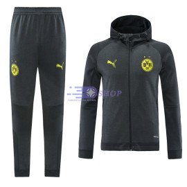 Chaqueta Borussia Dortmund 2021/2022 Con Capucha Gris