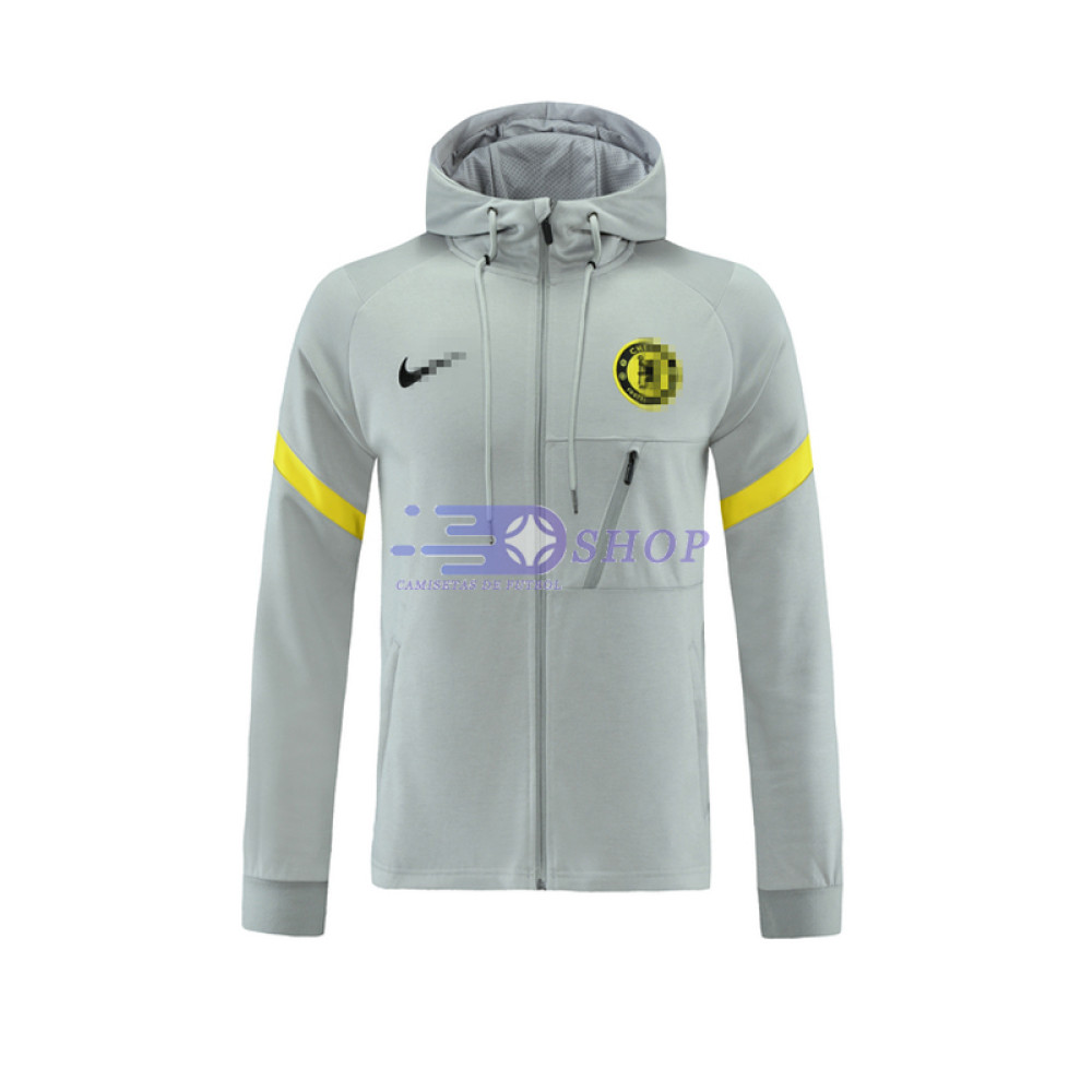 Chaqueta Chelsea 2021/2022 Con Capucha Gris Claro