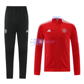 Chaqueta Manchester United 2021/2022 Cuello Alto Rojo/Banco