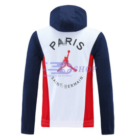 Chaqueta PSG 2021/2022 Jordan Con Capucha Azul/Blanco/Rojo