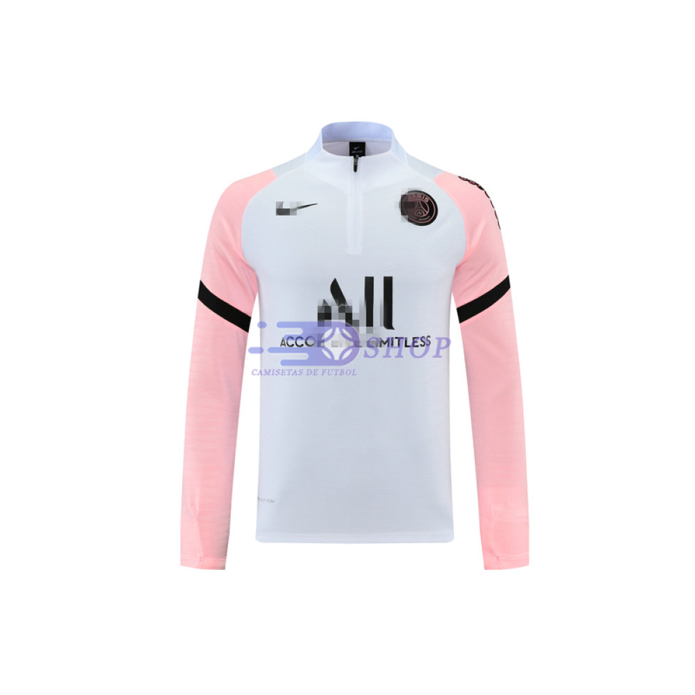Sudadera De Entrenamiento PSG 2021/2022 Blanco/Rosa