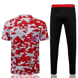 Camiseta de Entrenamiento Manchester United 2021/2022 Kit Rojo/Blanco