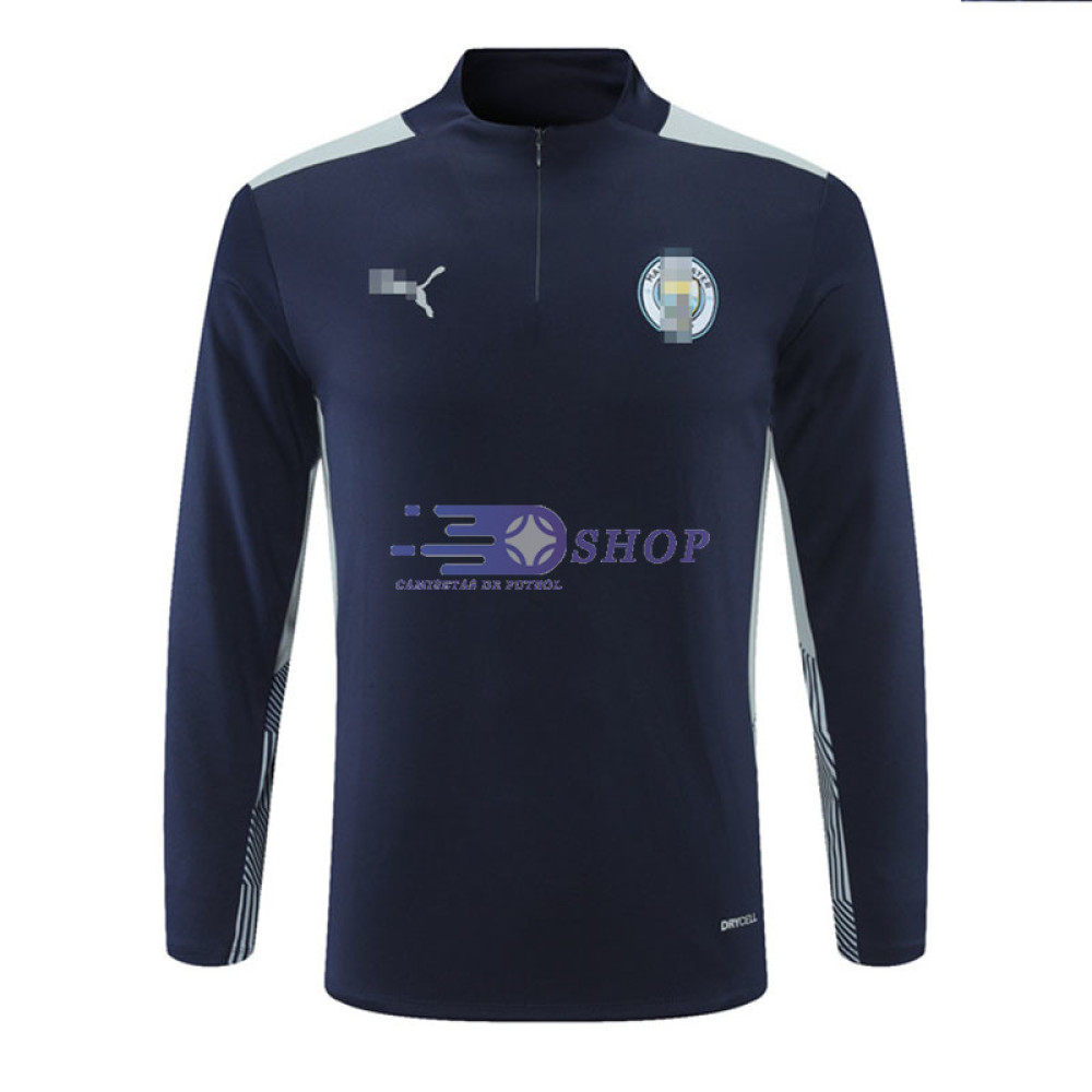 Sudadera De Entrenamiento Manchester City 2021/2022 Negro/Blanco