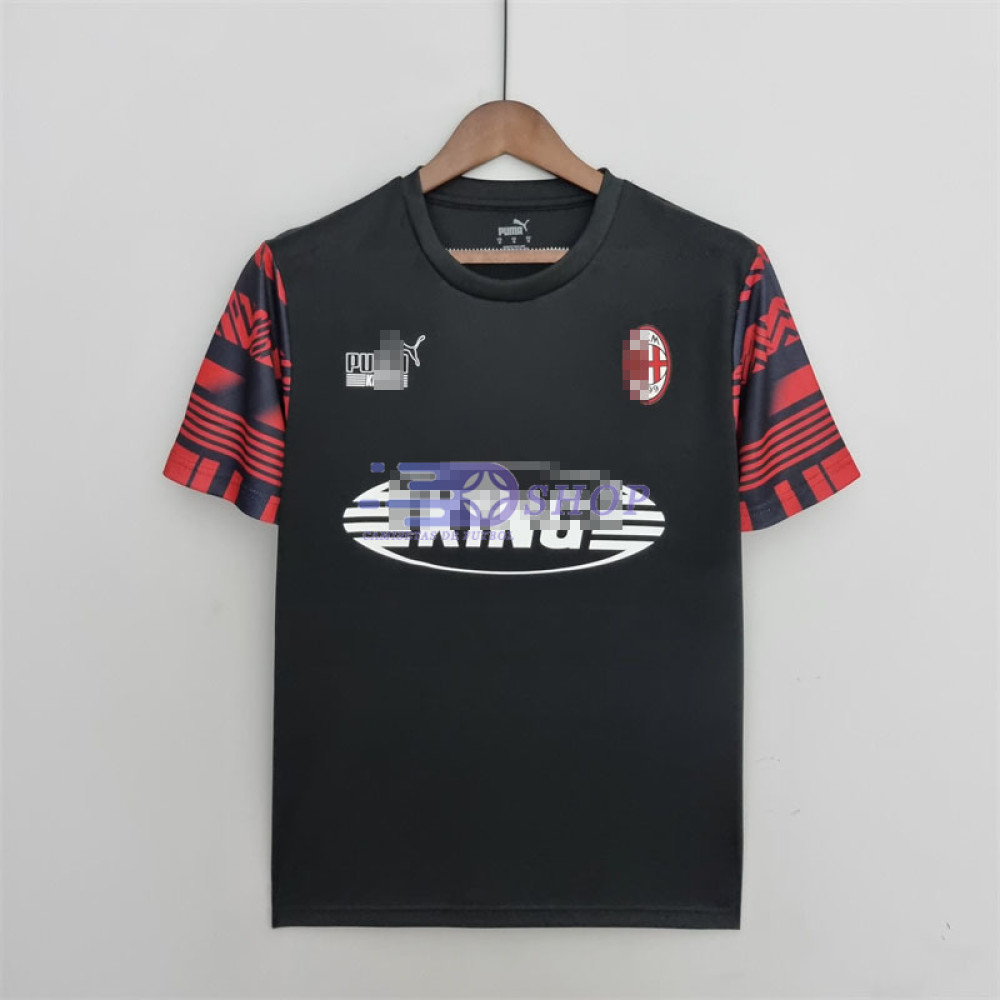 Camiseta AC Milan 2022/2023 Negro/Rojo
