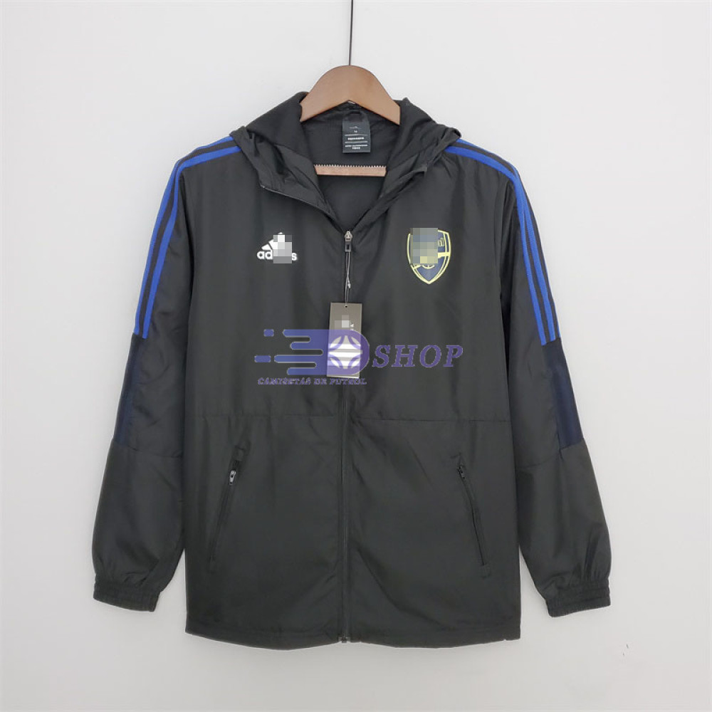 Cortavientos Arsenal 2022/2023 Con Capucha Negro