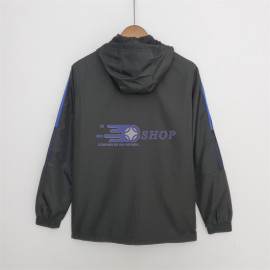 Cortavientos Boca Juniors 2022/2023 Con Capucha Negro