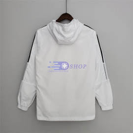 Cortavientos Colo-Colo 2022/2023 Con Capucha Blanco