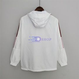 Cortavientos Flamengo 2022/2023 Con Capucha Blanco