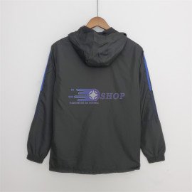 Cortavientos Manchester United 2022/2023 Con Capucha Negro