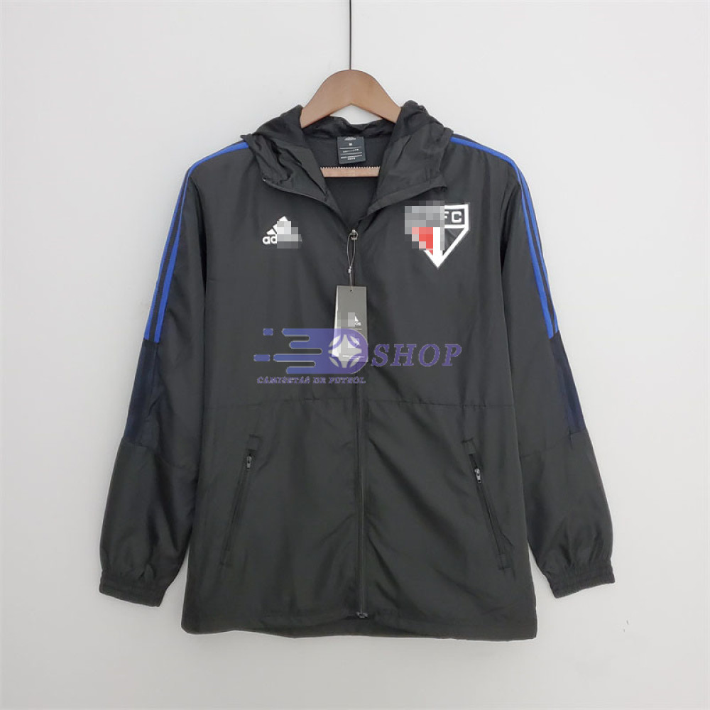 Cortavientos São Paulo 2022/2023 Con Capucha Negro