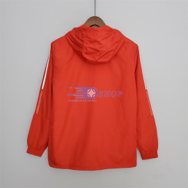 Cortavientos São Paulo 2022/2023 Con Capucha Rojo