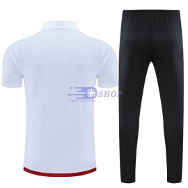 Polo AC Milan 2022/2023 Kit Blanco Marca Rojo