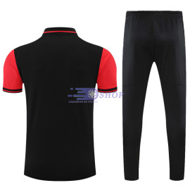 Polo AC Milan 2022/2023 Kit Negro/Rojo