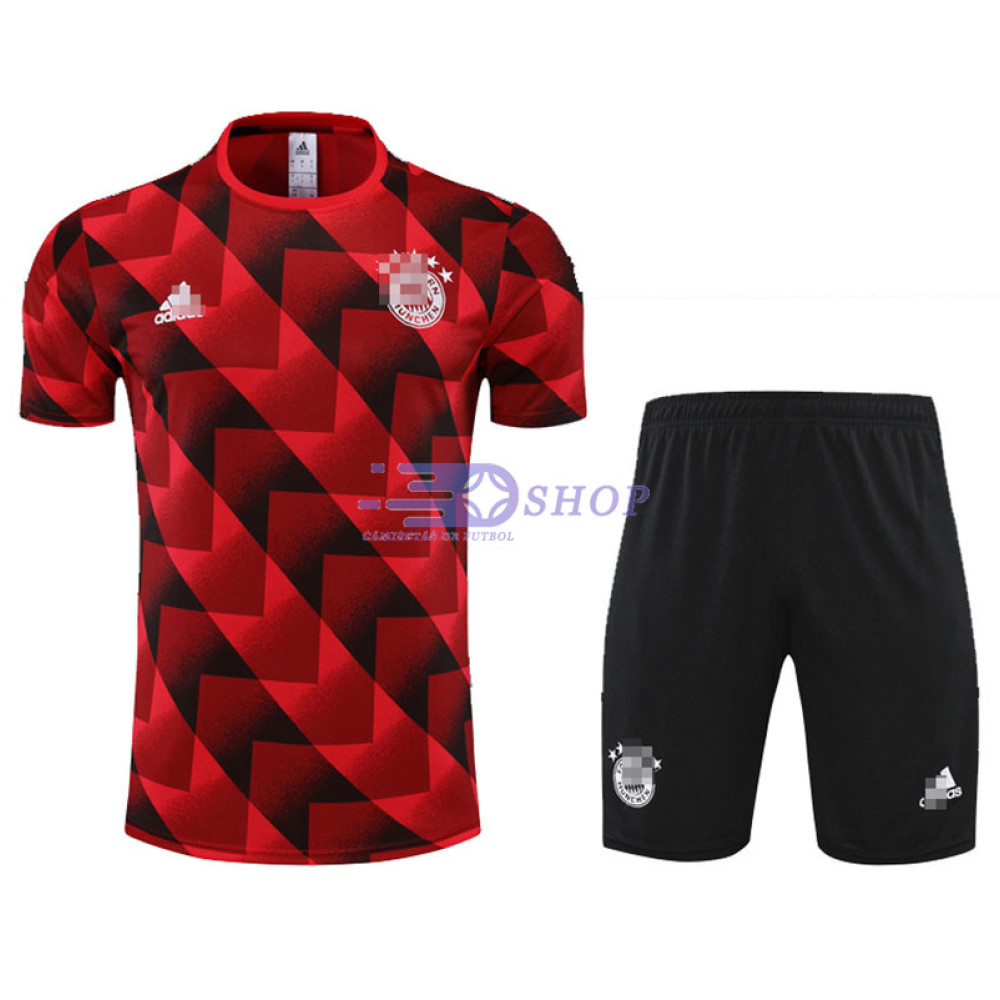 Camiseta de Entrenamiento Bayern Múnich 2022/2023 Kit Rojo/Negro