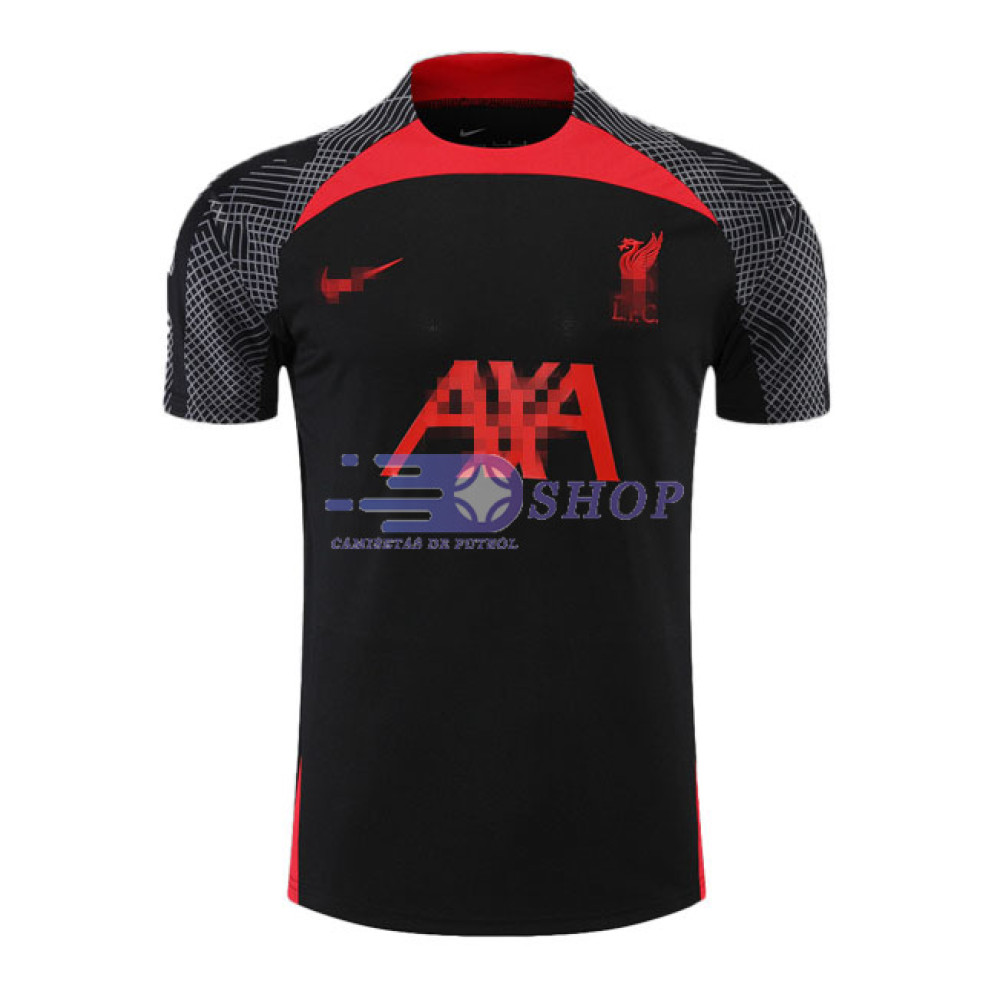 Camiseta de Entrenamiento Liverpool 2022/2023 Negro/Rojo