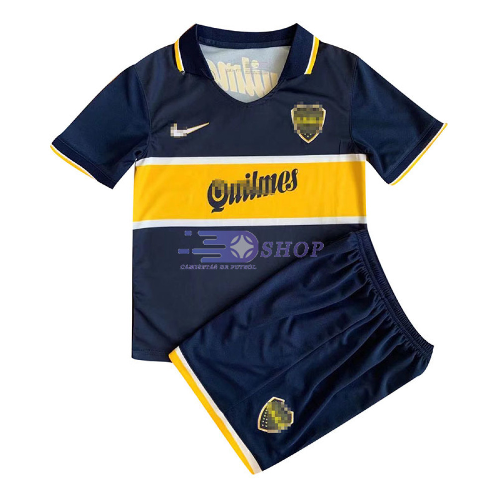 Camiseta Boca Junior 1ª Equipación Retro 1996/97 Niño Kit 