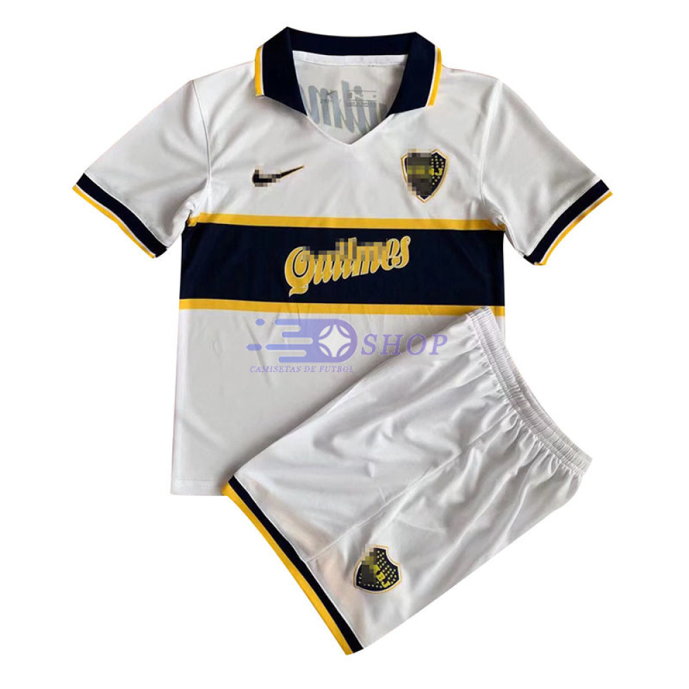 Camiseta Boca Junior 2ª Equipación Retro 1996/97 Niño Kit 
