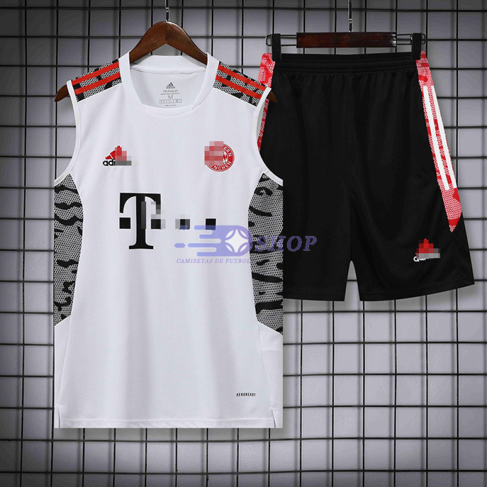Camiseta de Entrenamiento Bayern Múnich Sin Mangas 2022/2023 Kit Blanco