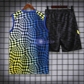 Camiseta de Entrenamiento Chelsea Sin Mangas 2022/2023 Kit Amarillo/Azul
