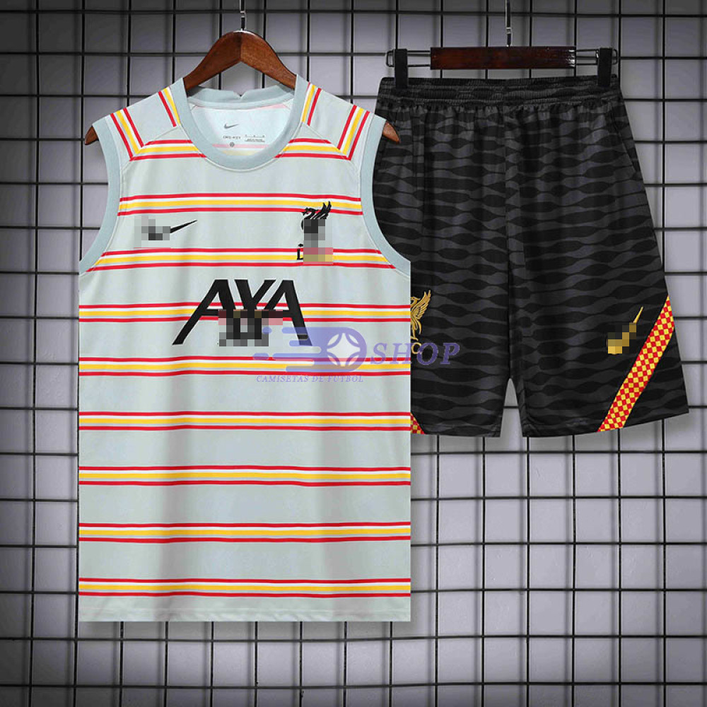 Camiseta de Entrenamiento Liverpool Sin Mangas 2022/2023 Kit Gris Claro