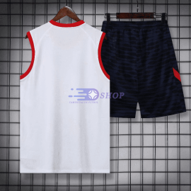 Camiseta de Entrenamiento PSG Sin Mangas 2022/2023 Kit Blanco/Rojo