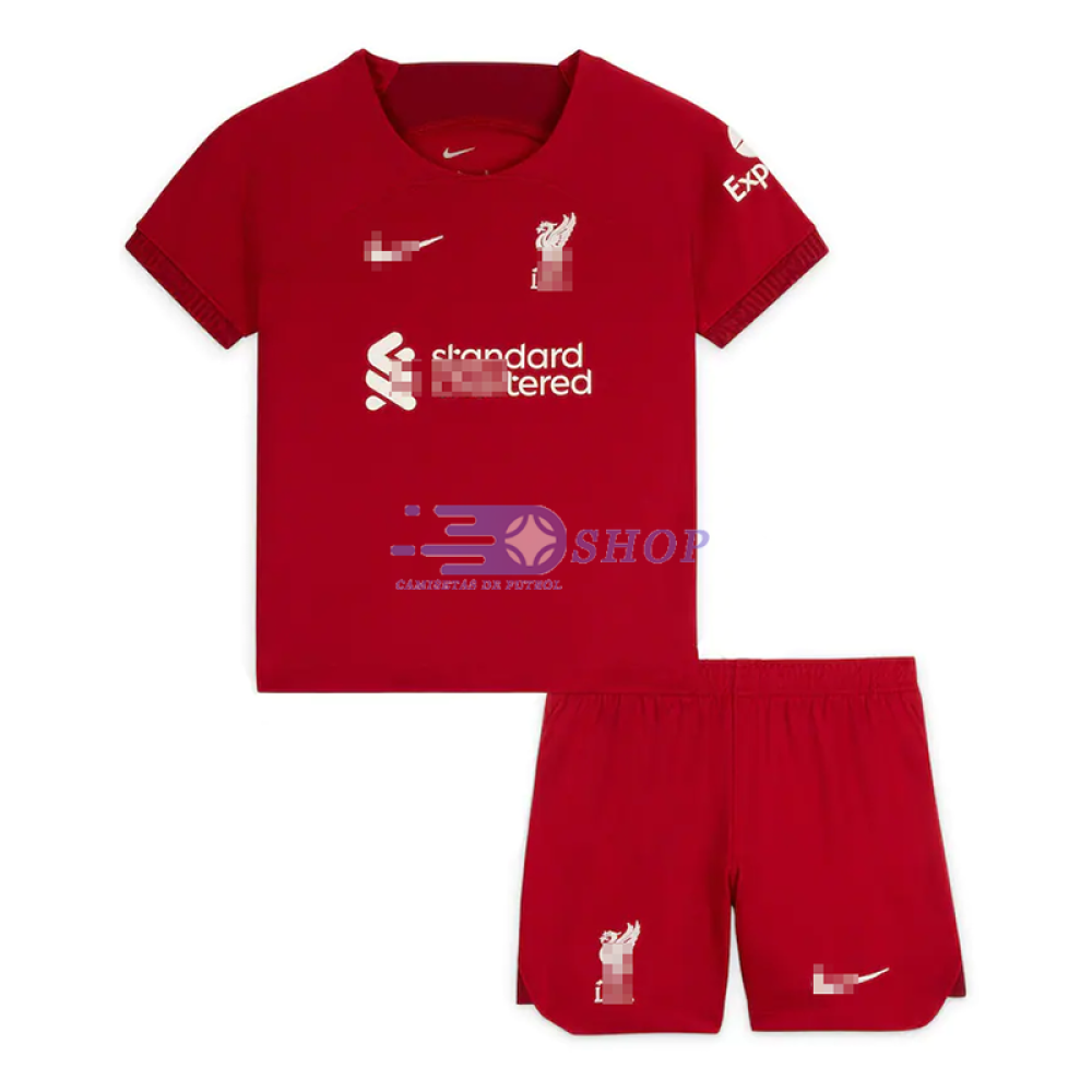 Camiseta Liverpool 1ª Equipación 2022/2023 Niño Kit 