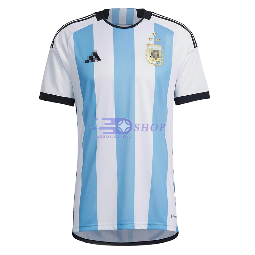 Camiseta Argentina 1ª Equipación 2022 Mundial Campeona con Tres Estrellas