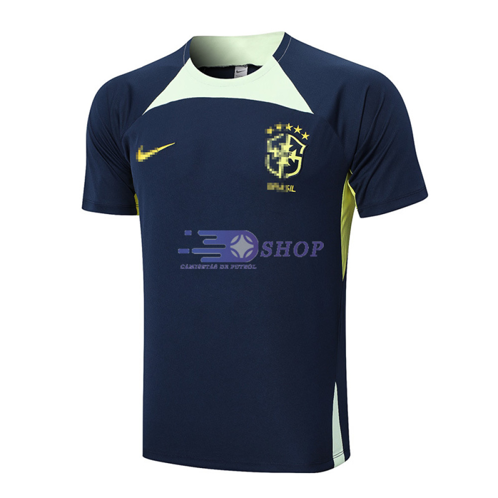 Camiseta de Entrenamiento Brasil Azul Marino 2022