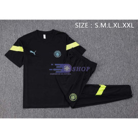 Camiseta de Entrenamiento Manchester City Negro 2022/2023 Kit