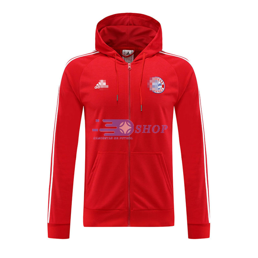 Chaqueta Con Capucha Bayern Múnich Rojo 2022/2023 