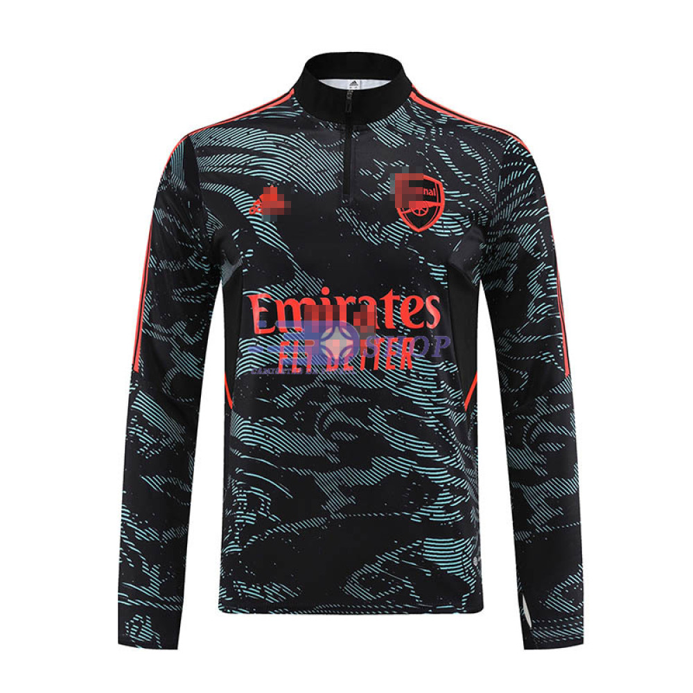 Sudadera De Entrenamiento Arsenal Negro/Azul 2022/2023