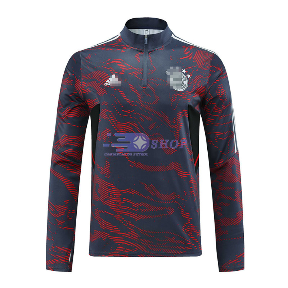 Sudadera De Entrenamiento Bayern Múnich Gris/Rojo 2022/2023 
