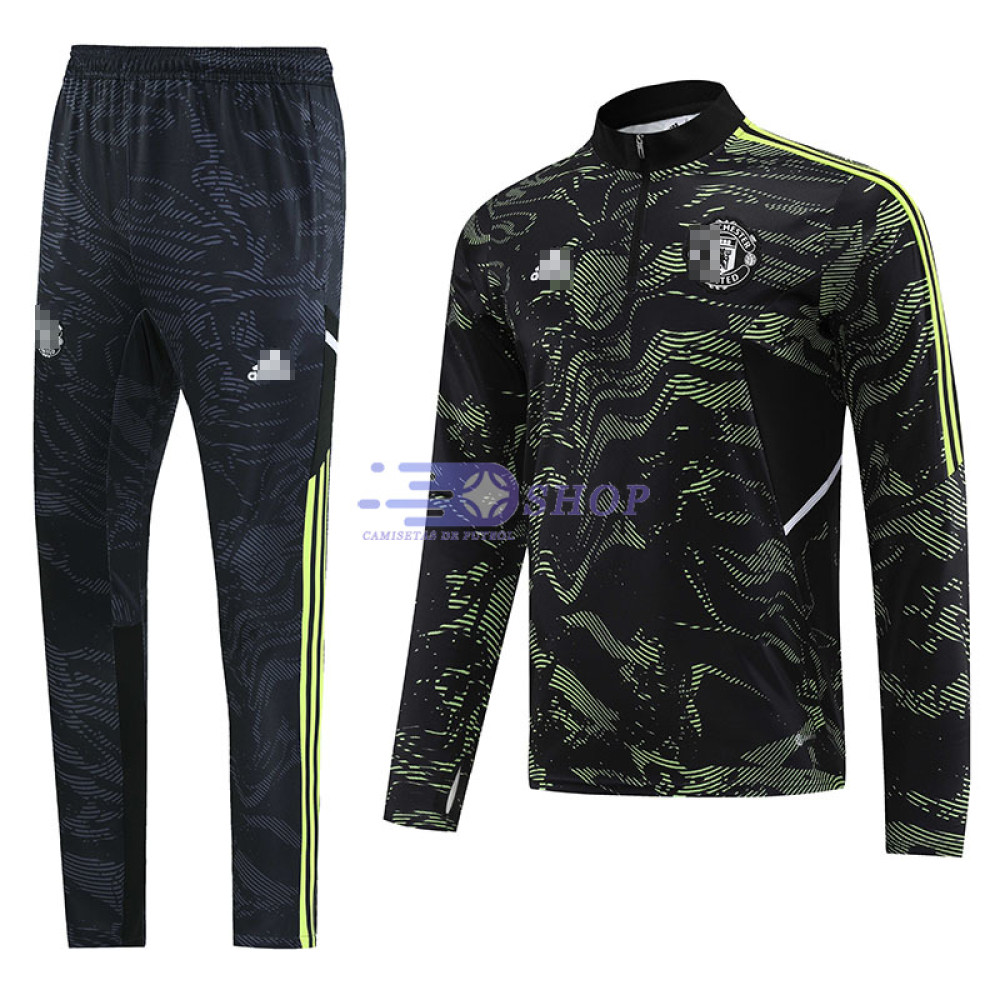 Sudadera De Entrenamiento Manchester United Negro/Amarillo 2022/2023 Kit