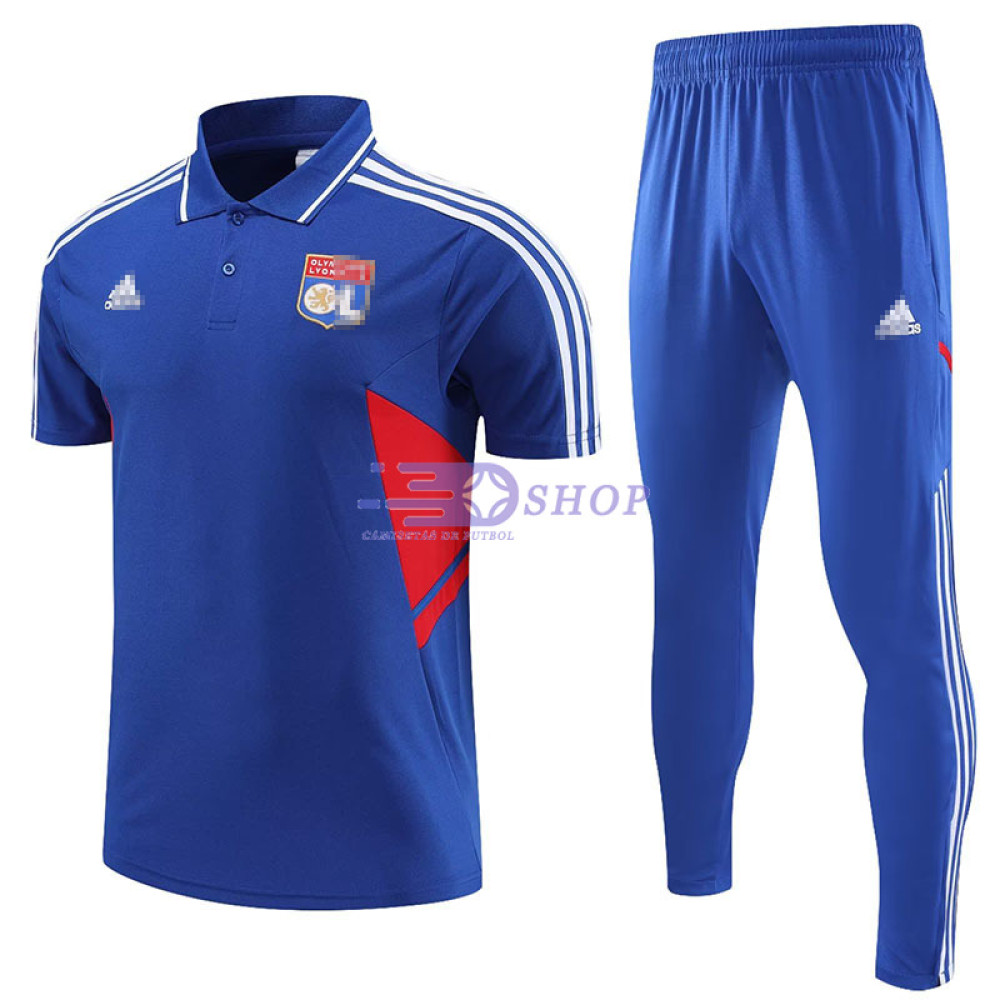 Polo Olympique Lyon 2023/2024 Kit Azul