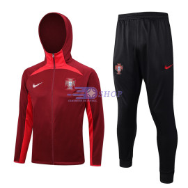 Chaqueta Con Capucha Portugal Rojo 2023