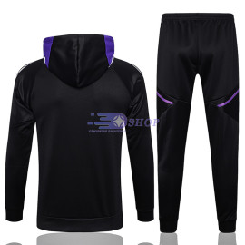 Chaqueta Con Capucha Real Madrid Negro 2023/2024