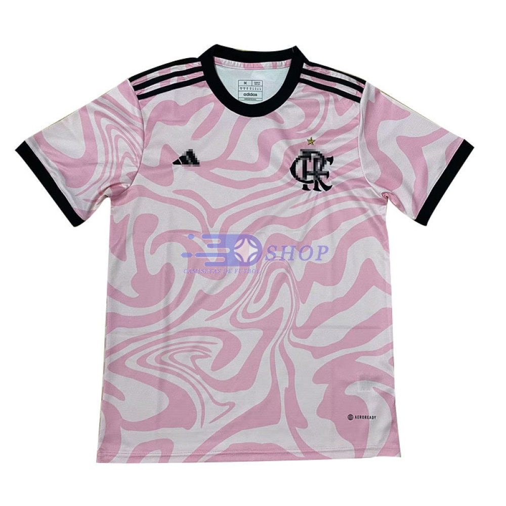 Camiseta Flamengo Rosa/Blanco 2023/2024