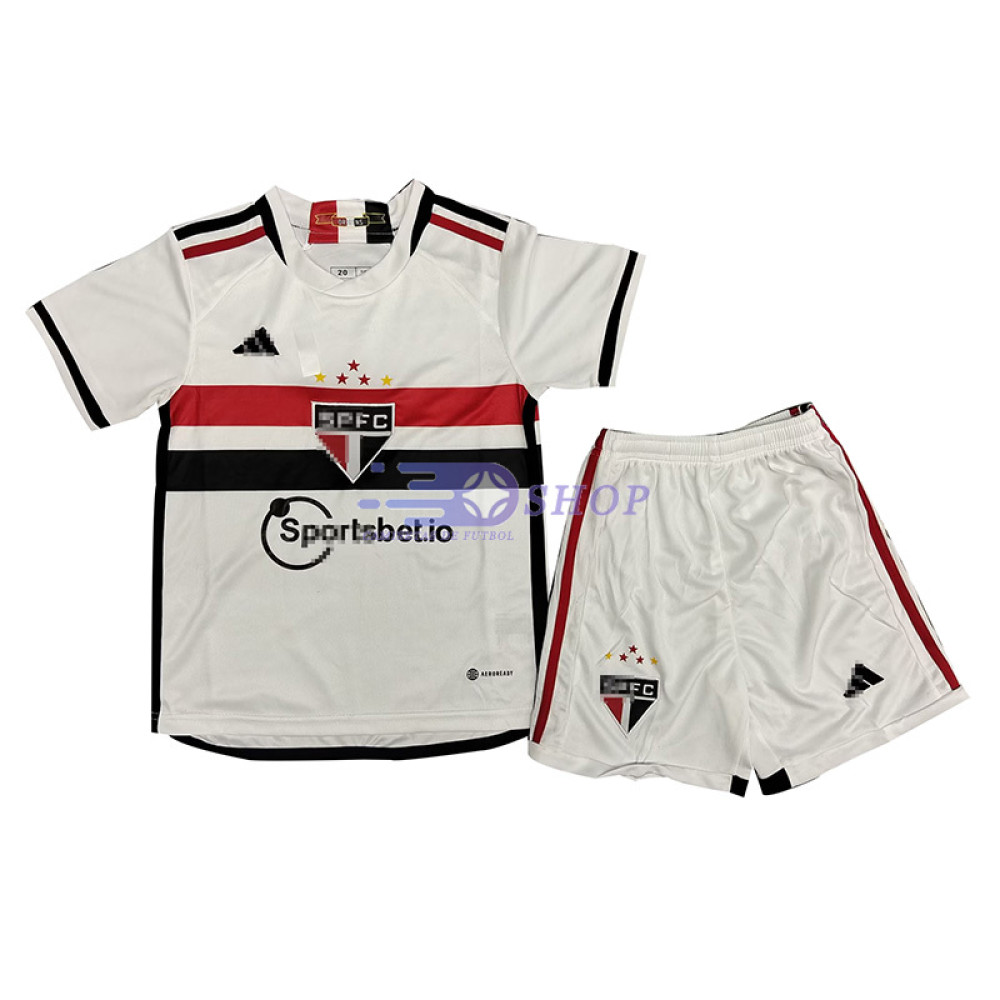 Camiseta São Paulo 2023/2024 1ª Equipación Niño Kit