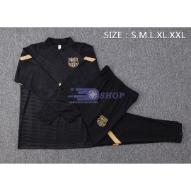 Sudadera De Entrenamiento Barcelona Negro/Dorado 2023/2024 Kit